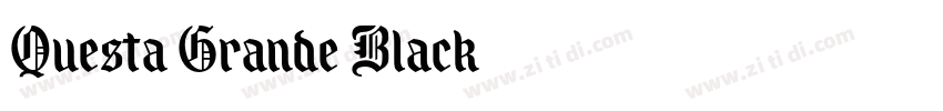 Questa Grande Black字体转换